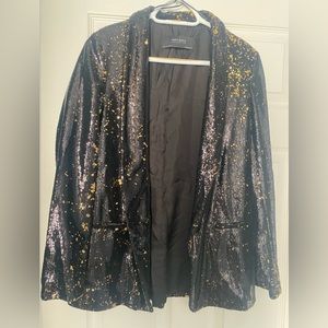 Black sparkly blazer